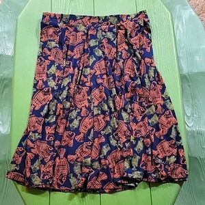 🐟FISH PRINT SKIRT🐠LARGE🐡POCKETS🐠NWOT🐟🐠🐡